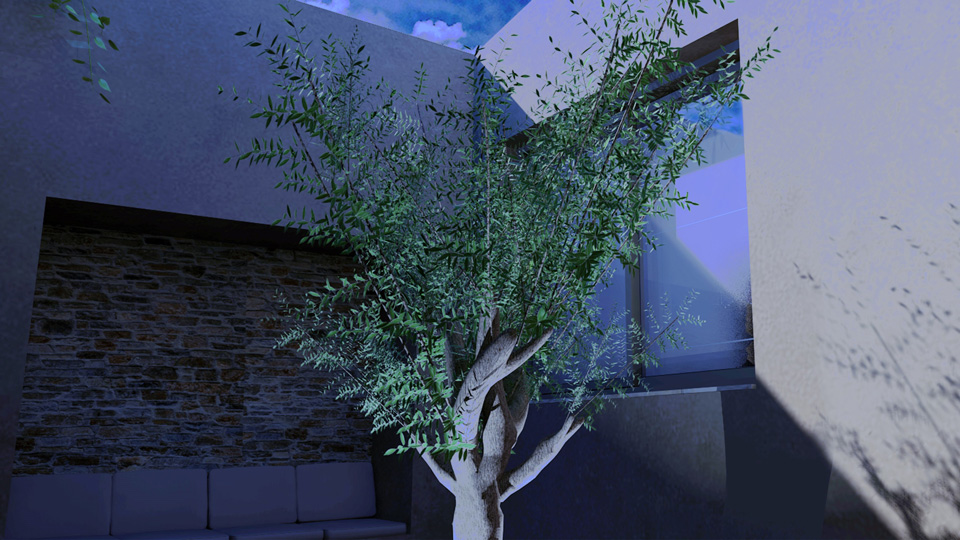 Two cave residences with swimming pools & two traditional ground-floor residences with basement and swimming pools / Andros