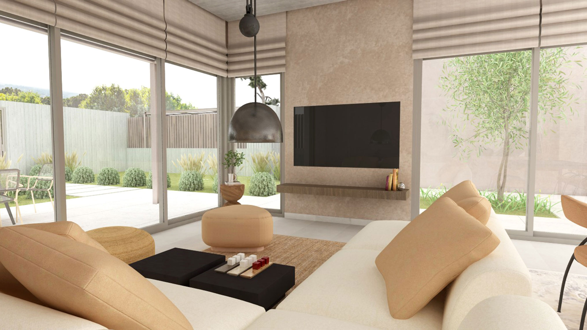 Contemporaty two-unit residential building / Artemida