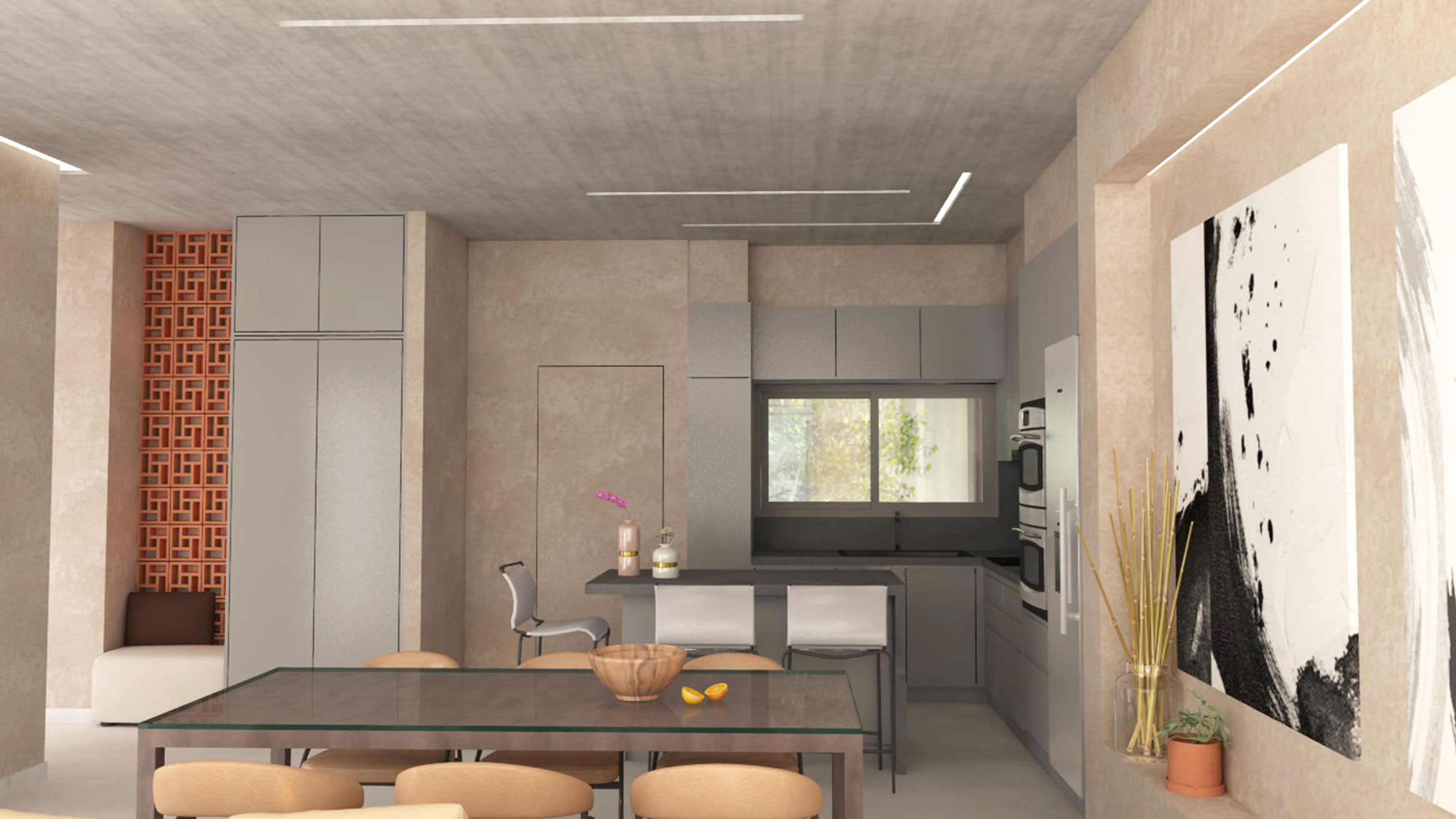 Contemporaty two-unit residential building / Artemida