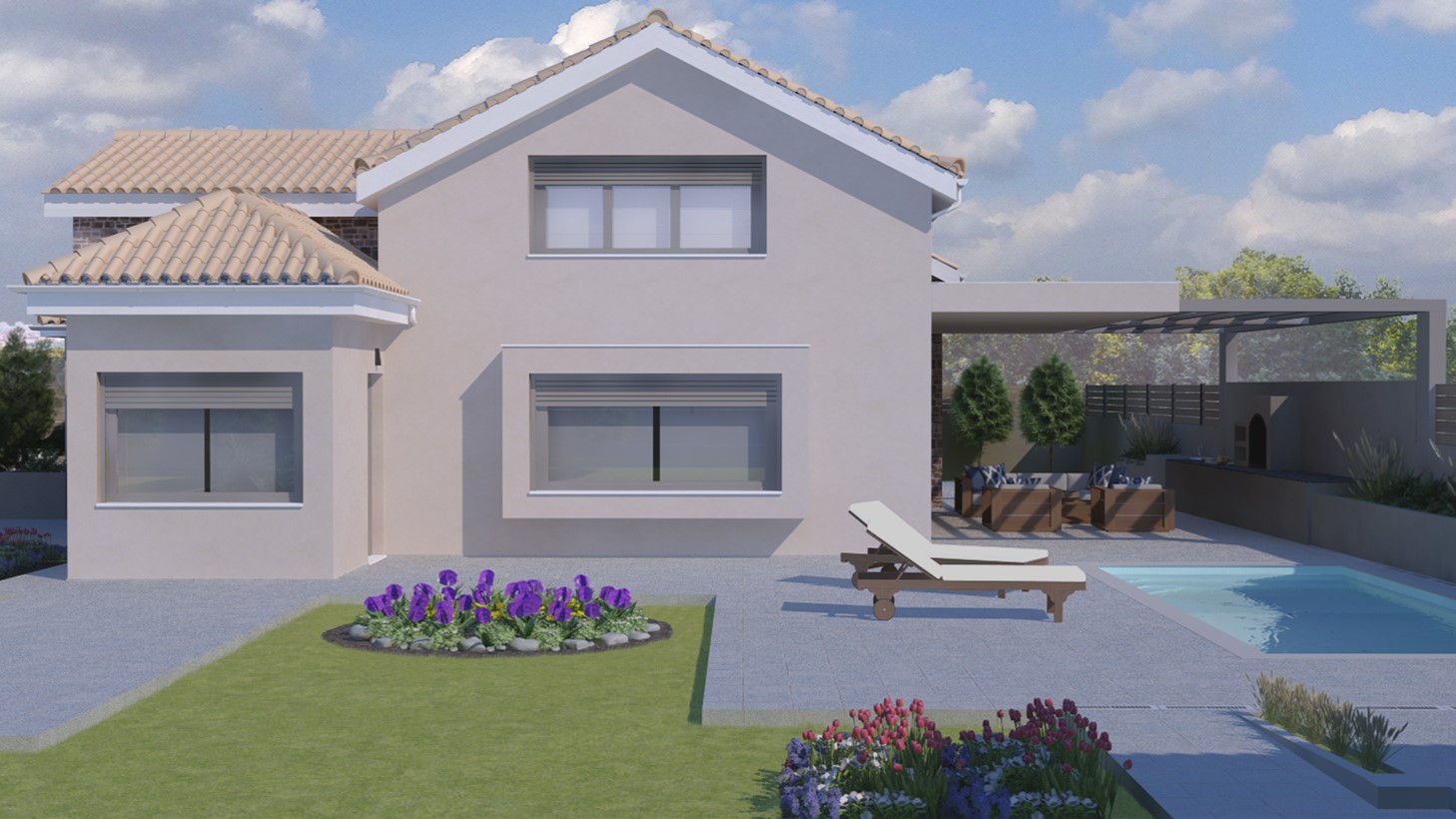 New single-story house / Nea Makri, Athens